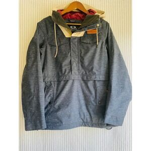 Oakley BioZone FN Dry 15K Anorak Snowboard Ski Jacket Blue Heather Women's Small